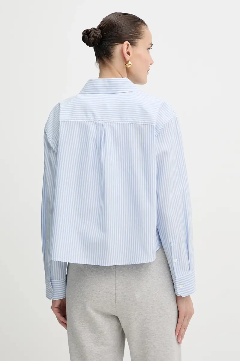 camicia in cotone NUORO donna colore blu 2525116111600 miniatura 3