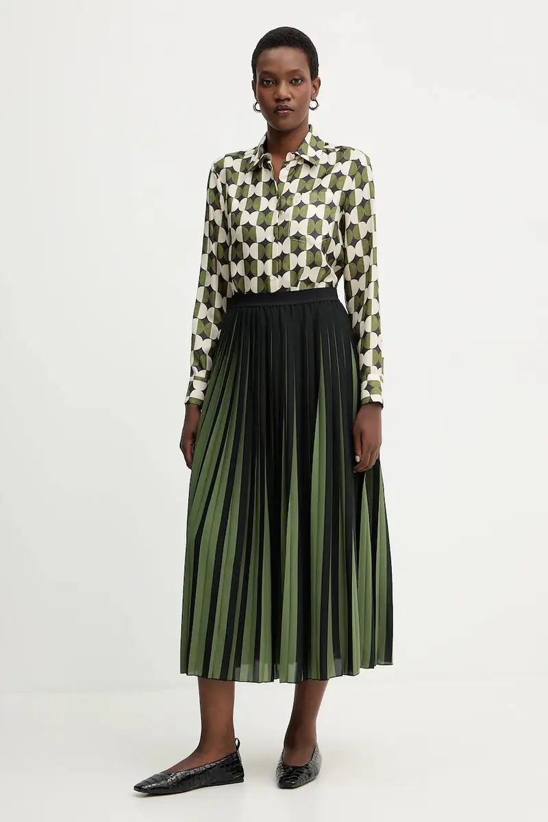 camicia in seta RIVE donna colore verde 2525116062600 miniatura 2