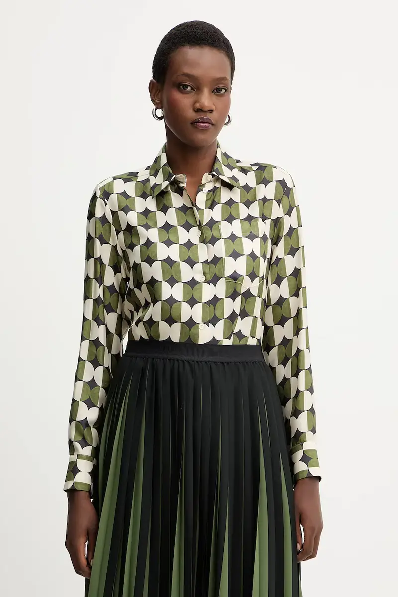 camicia in seta RIVE donna colore verde 2525116062600