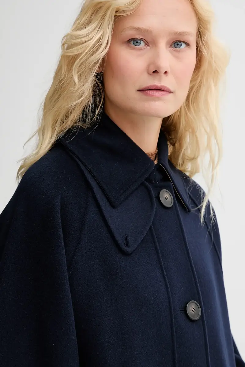 cappotto con lana RUFO colore blu navy 2525496012600 miniatura 4
