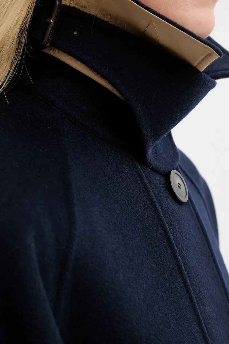 cappotto con lana RUFO colore blu navy 2525496012600 miniatura 5