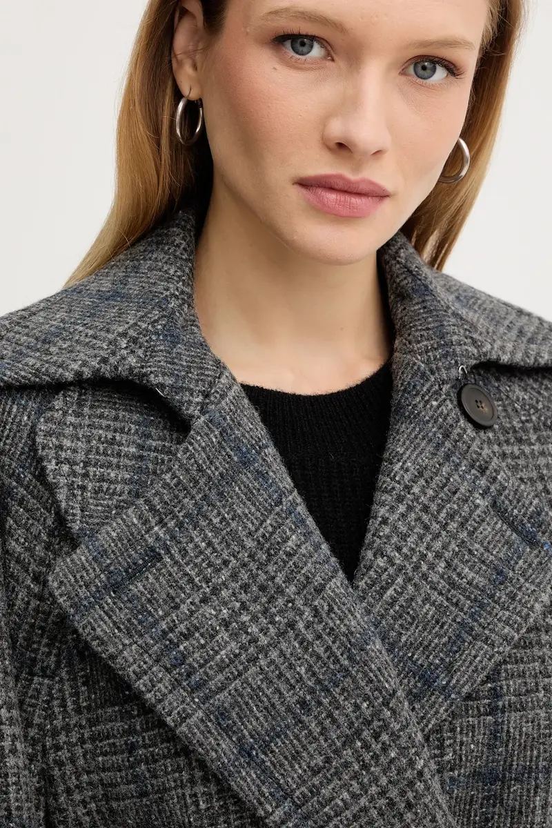 cappotto con lana SESTRI colore grigio 2525016122600 miniatura 4