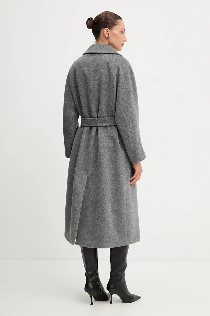 cappotto con lana TEMPERA colore grigio 2525016082600 miniatura 3