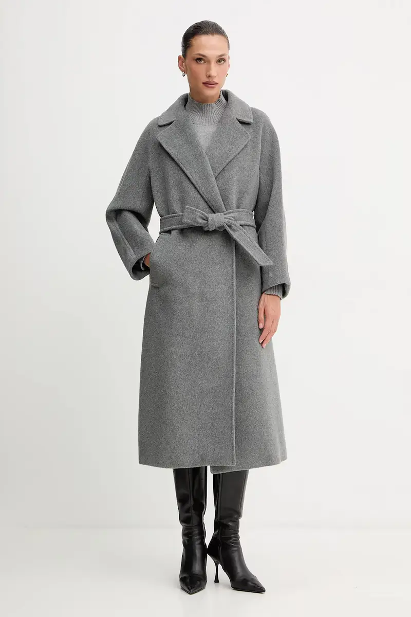 cappotto con lana TEMPERA colore grigio 2525016082600