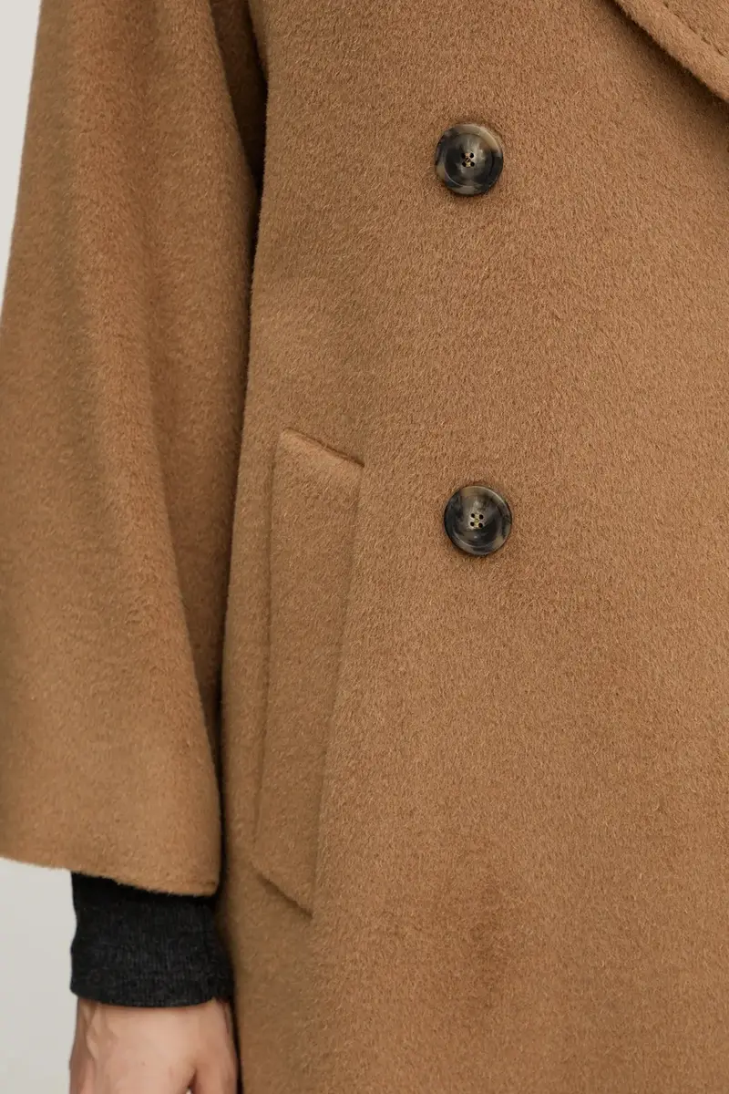 cappotto con lana ZUFOLO colore verde 2525016092600 miniatura 5