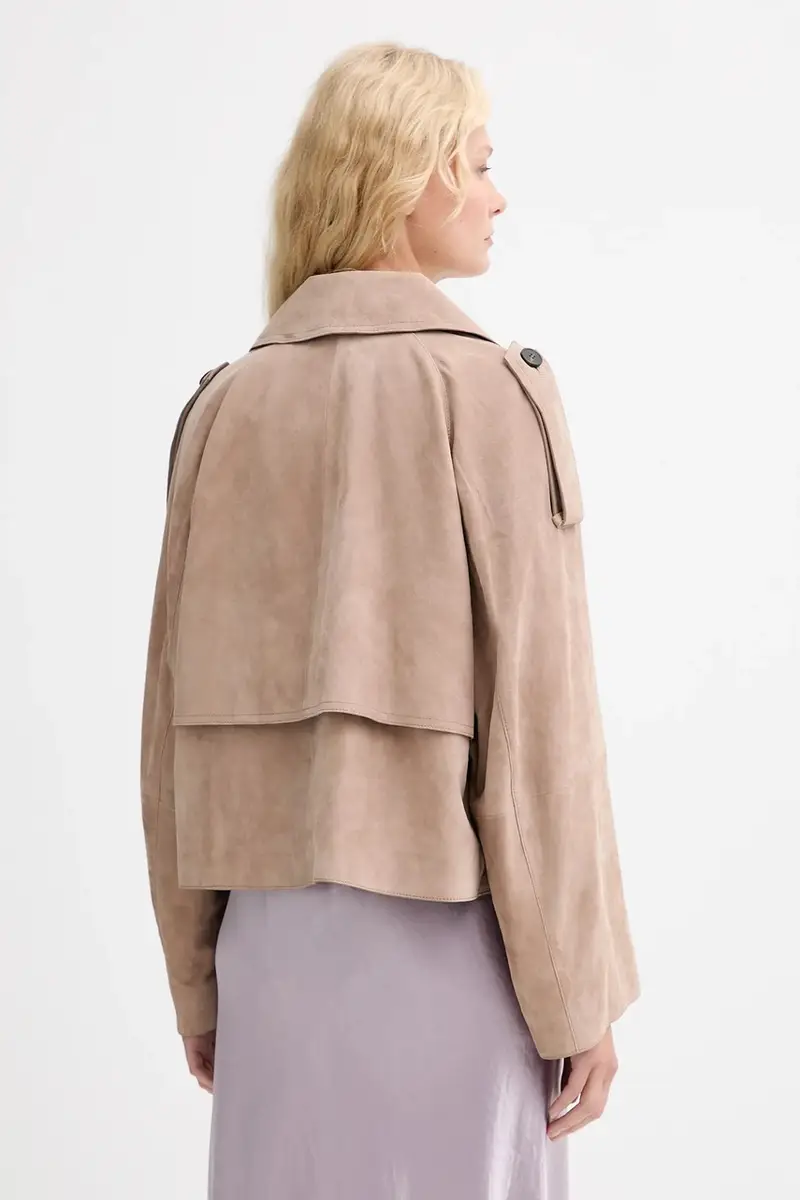 cappotto di scamoscio MAGA colore beige 2525446061600 miniatura 3