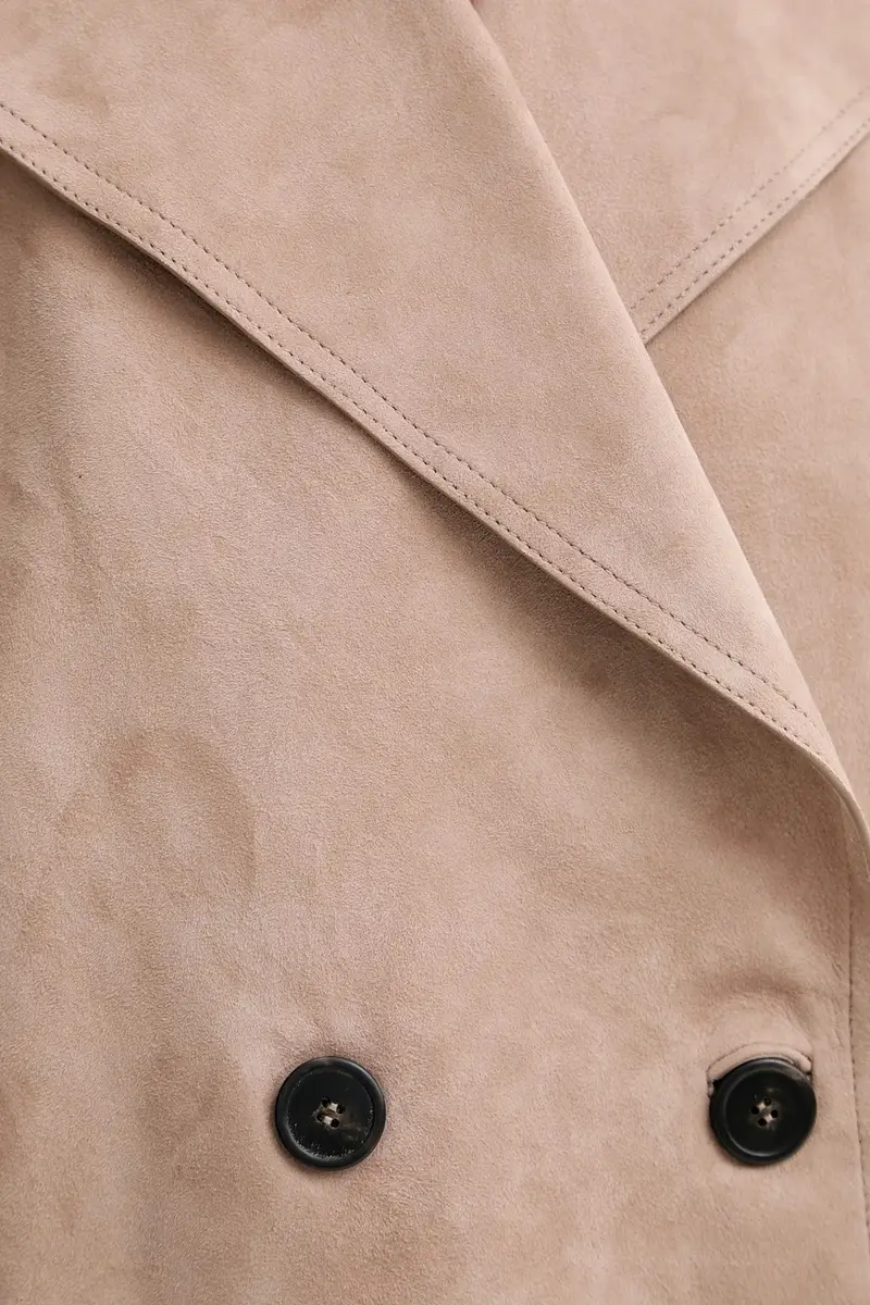 cappotto di scamoscio MAGA colore beige 2525446061600 miniatura 5