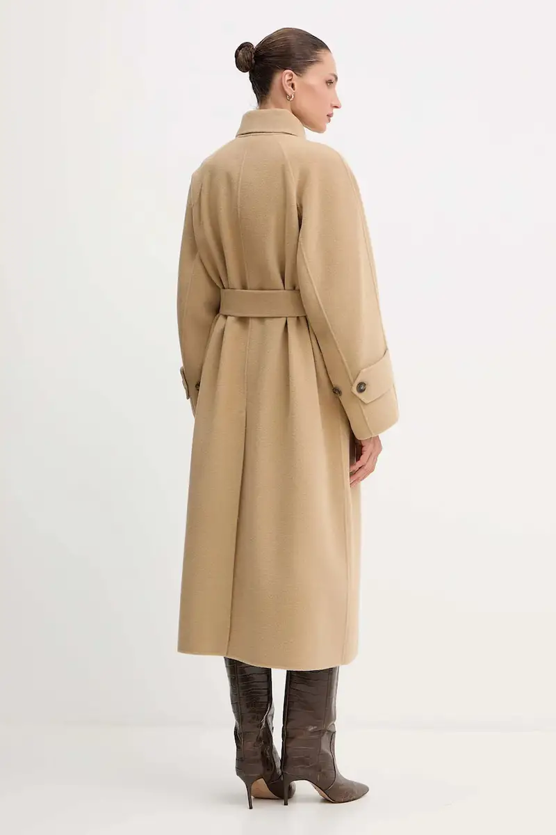 cappotto in lana CADINE colore beige 2525016022600 miniatura 3