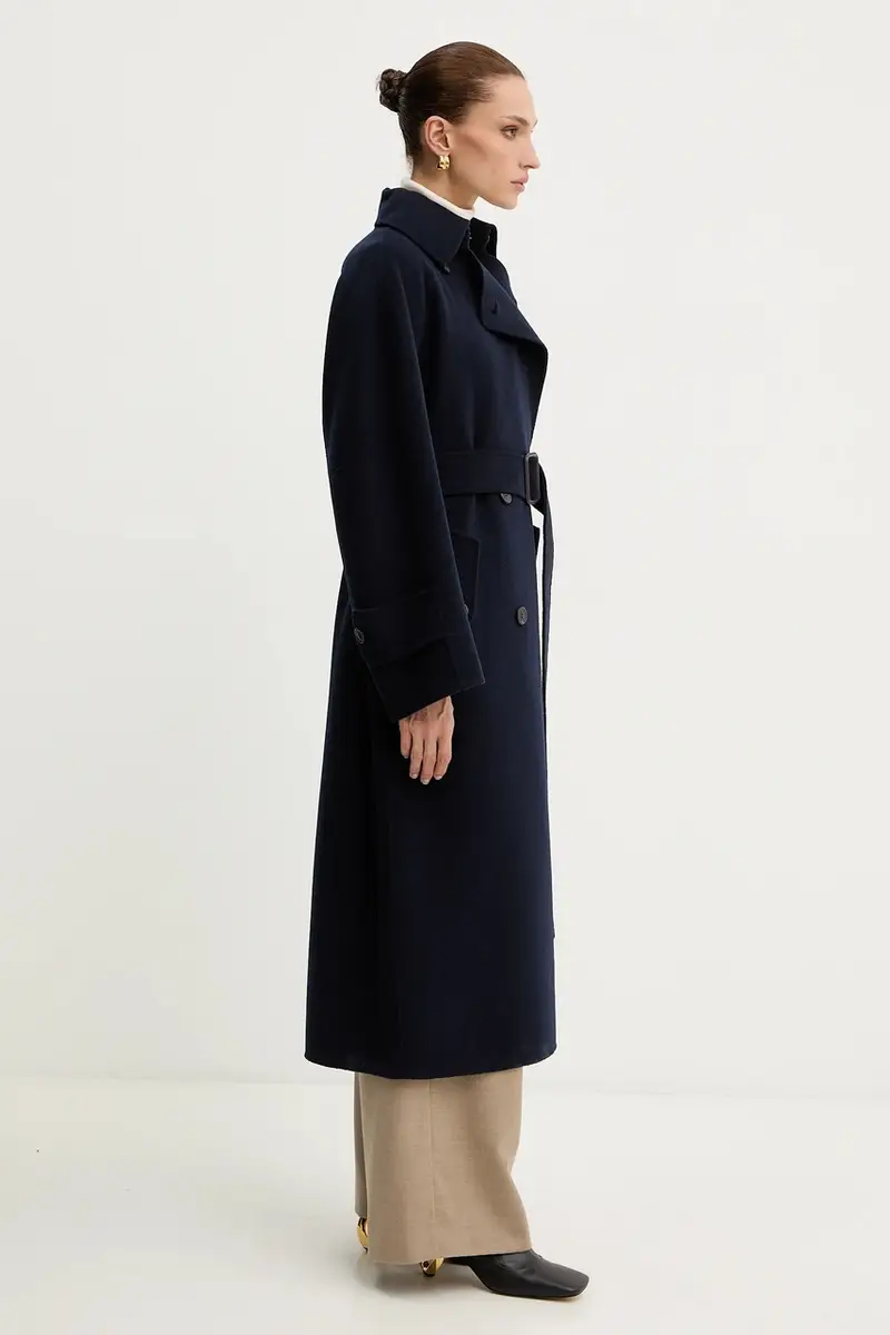 cappotto in lana CADINE colore blu navy 2525016022600 miniatura 4