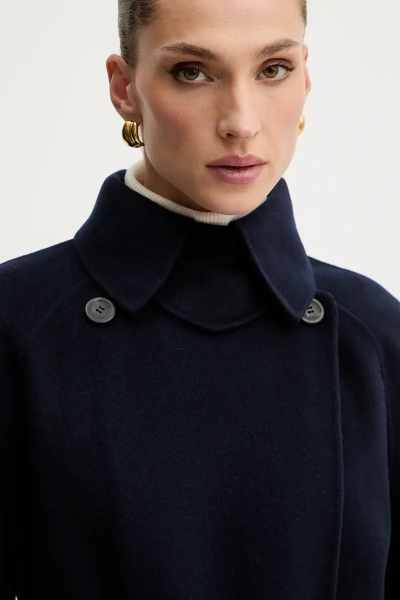 cappotto in lana CADINE colore blu navy 2525016022600 miniatura 5