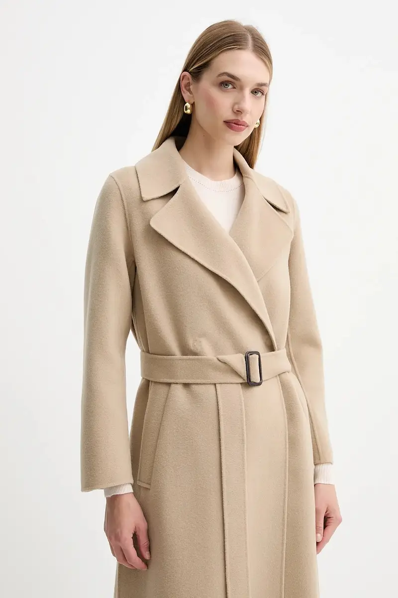 cappotto in lana MANU colore beige 2525016021600 miniatura 4