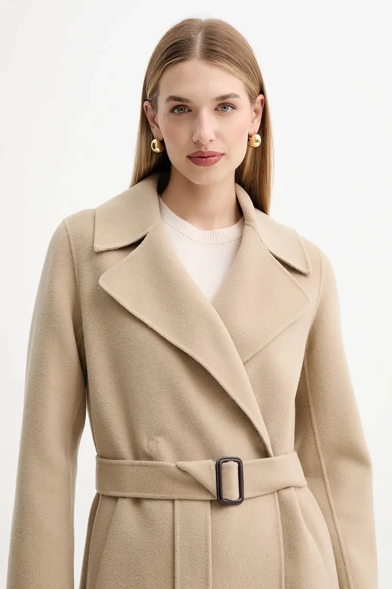 cappotto in lana MANU colore beige 2525016021600 miniatura 5