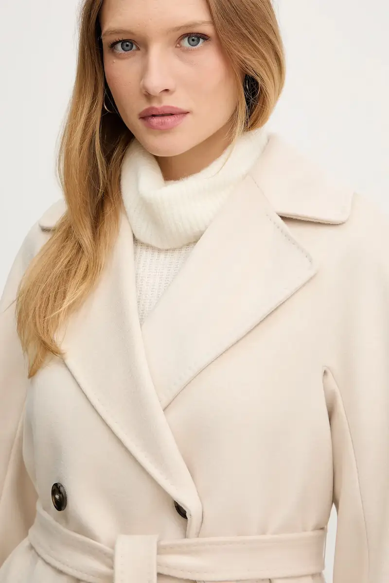 cappotto in lana RESINA colore beige 2525016102600 miniatura 4