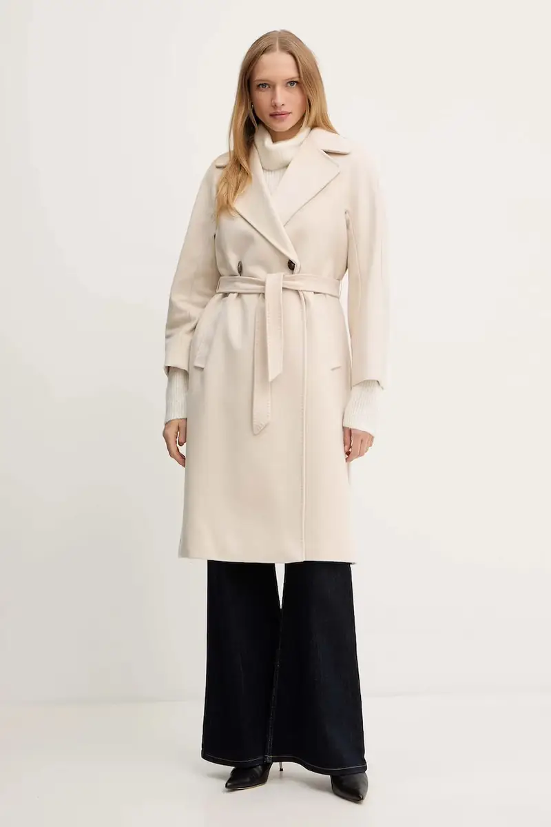 cappotto in lana RESINA colore beige 2525016102600