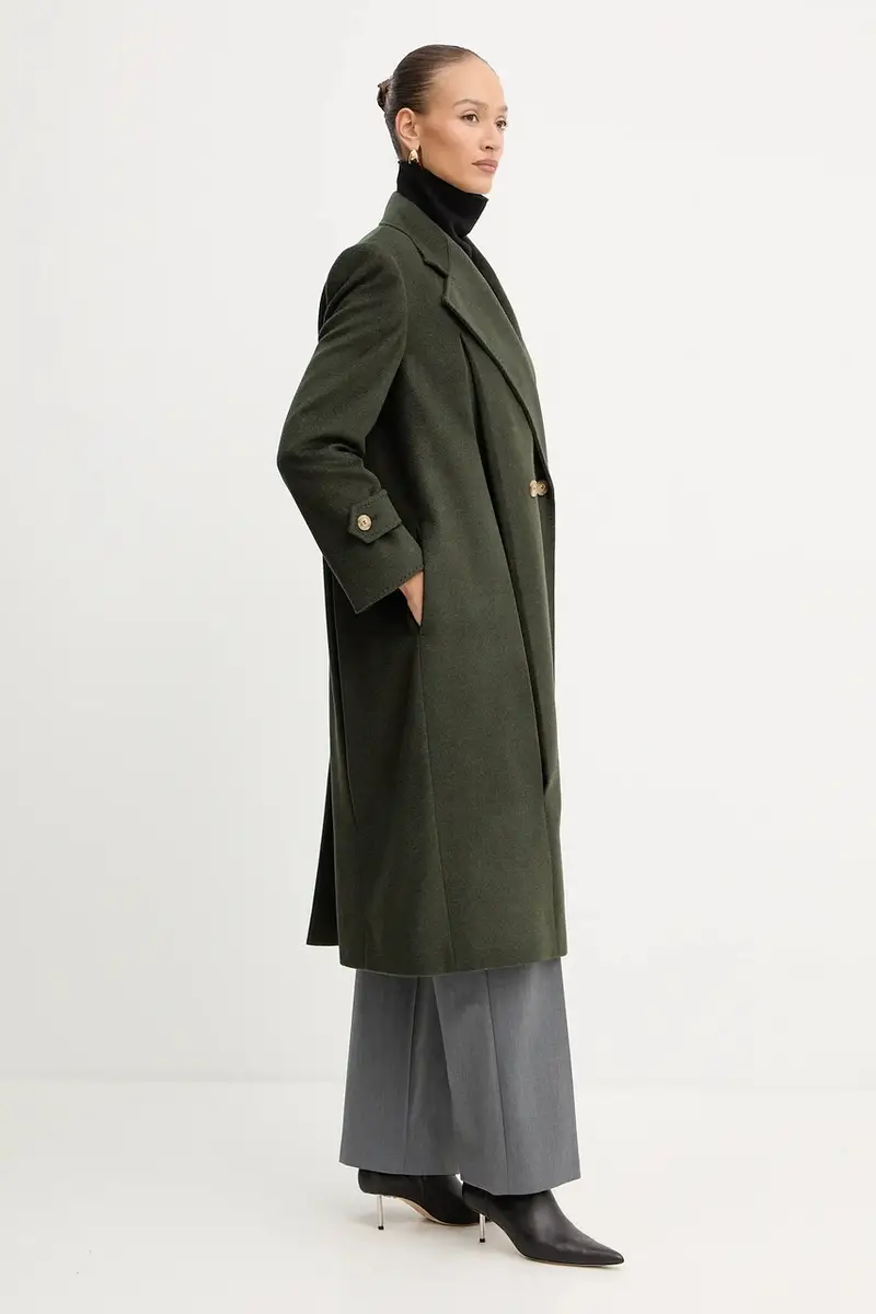 cappotto in lana SMALTO colore verde 2525016026600 miniatura 4