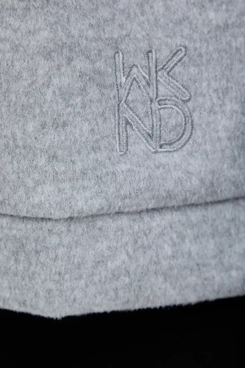 felpa con lana OSCURI colore grigio con cappuccio 2525926012600 miniatura 5