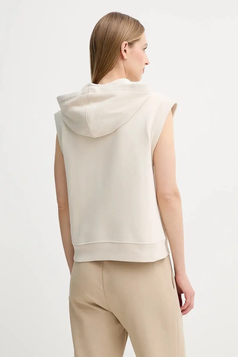 felpa PANK donna colore beige con cappuccio 2525926041600 miniatura 3