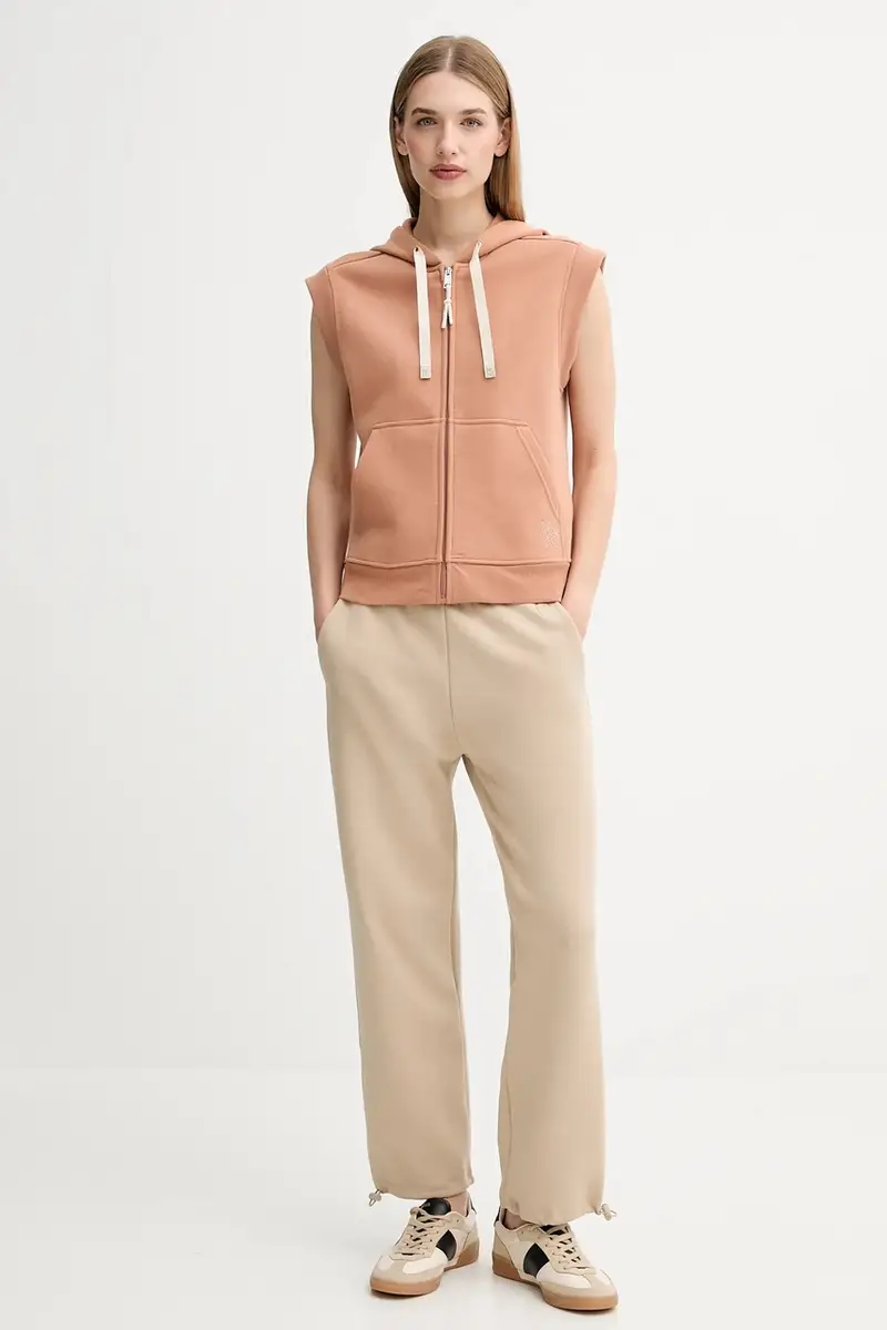 felpa PANK donna colore marrone con cappuccio 2525926041600 miniatura 2