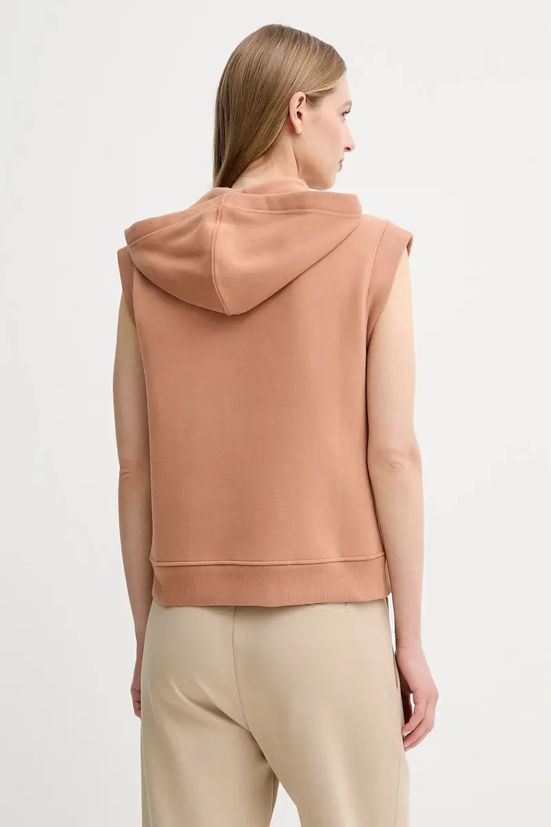 felpa PANK donna colore marrone con cappuccio 2525926041600 miniatura 3