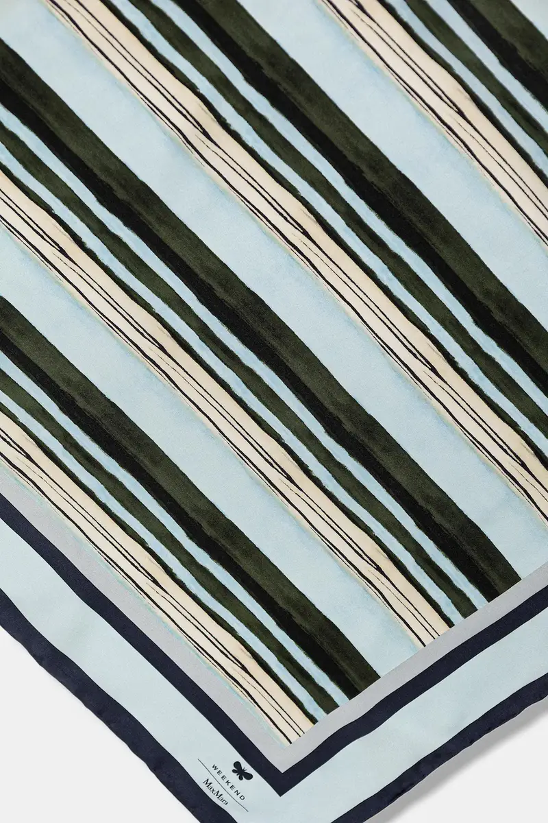 foulard in seta ONESTO Blu navy miniatura 2