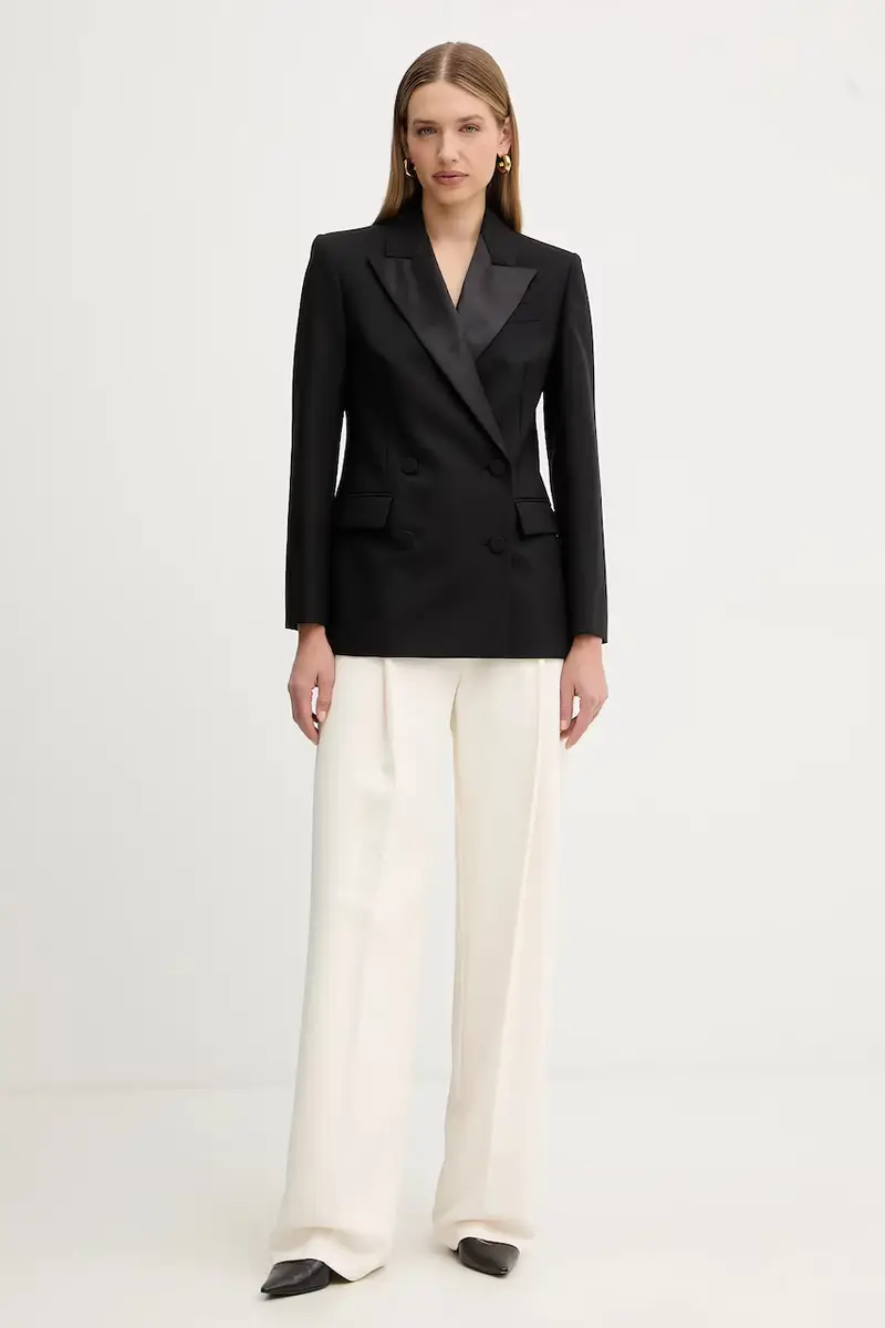 giacca in lana BRIGIDA colore nero 2525046013600 miniatura 2