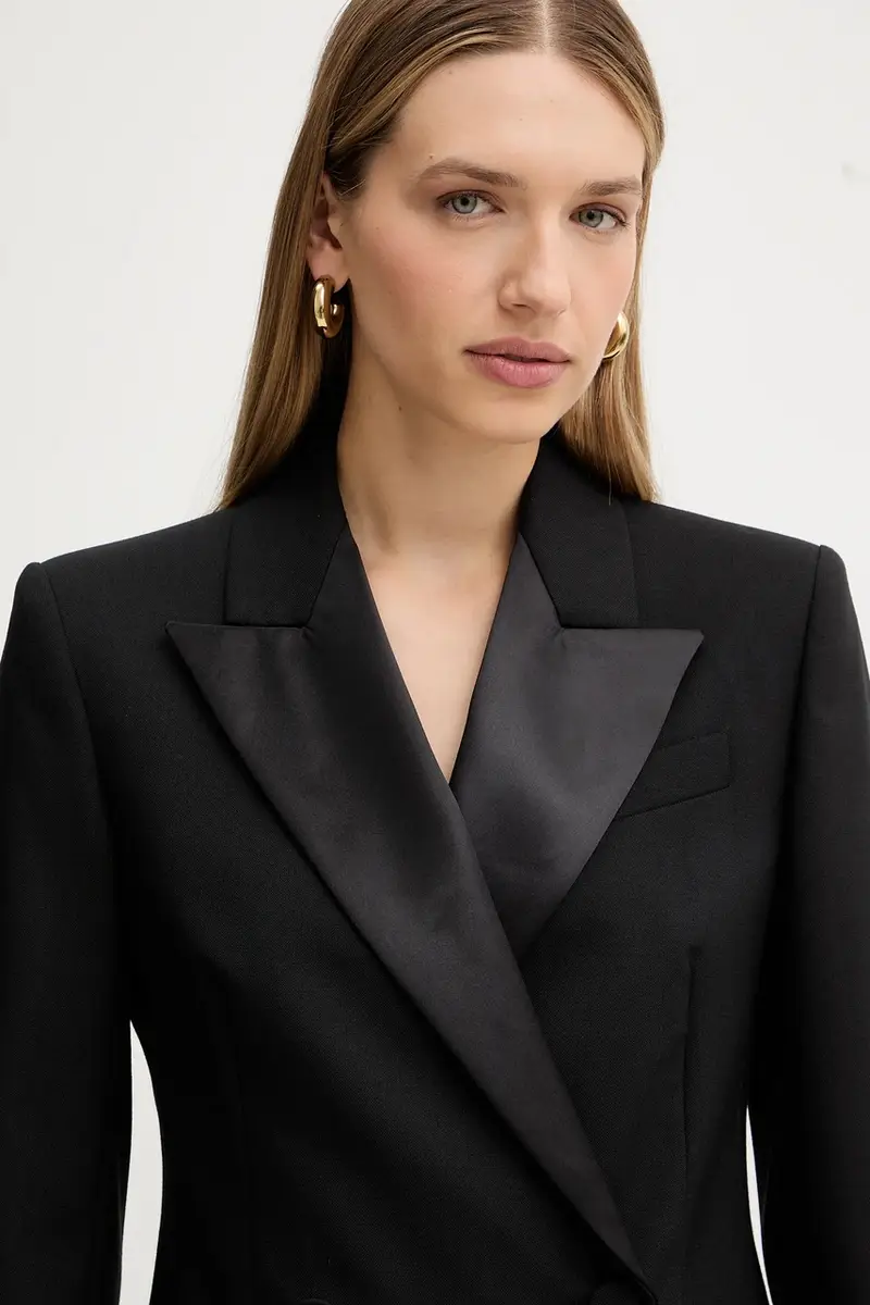 giacca in lana BRIGIDA colore nero 2525046013600 miniatura 4