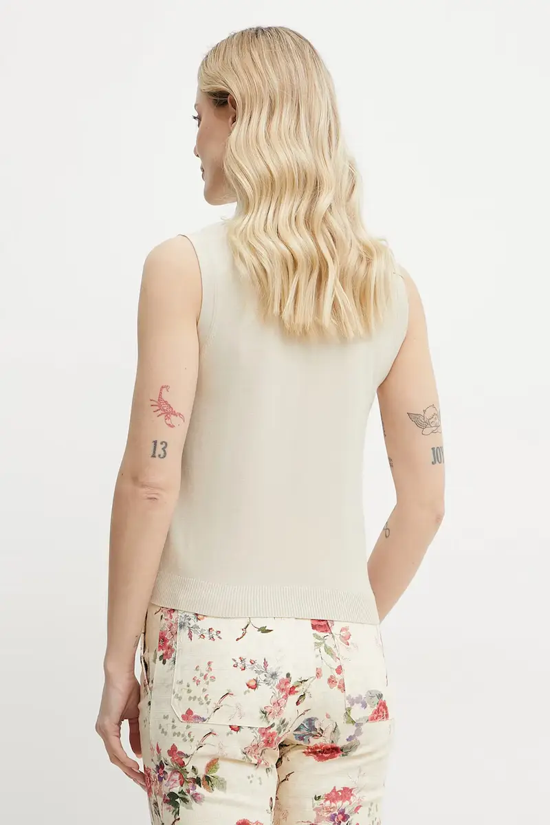 Weekend Max Mara Gilet Donna Beige 3292374 miniatura 3