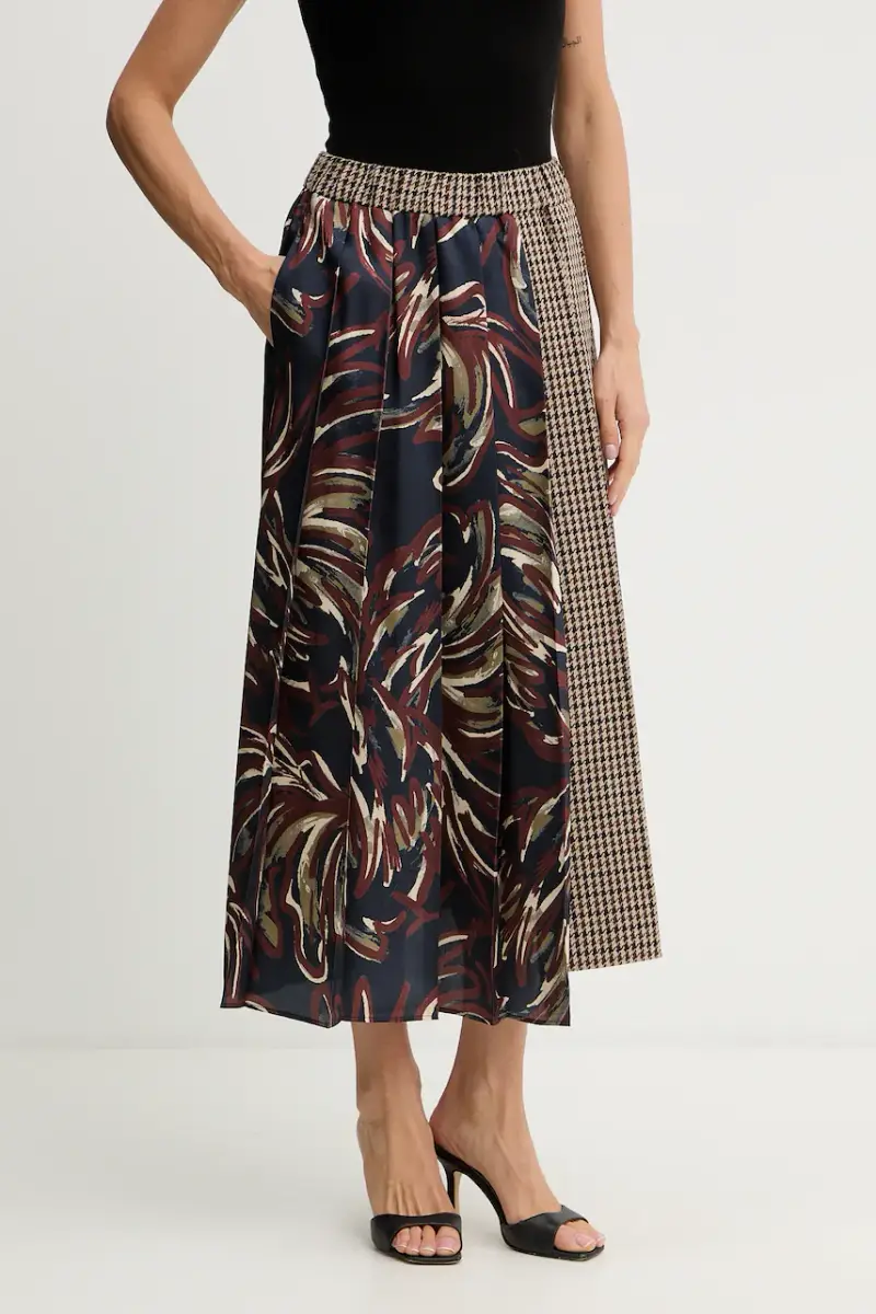 gonna con lana FANALE colore blu navy 2525106092600