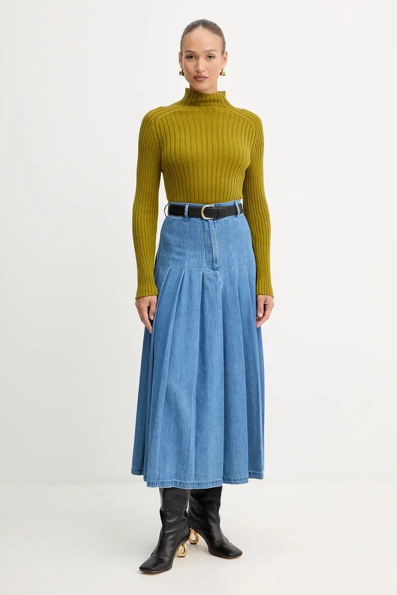 gonna di jeans OPUNZIA colore blu 2525106016600 miniatura 2