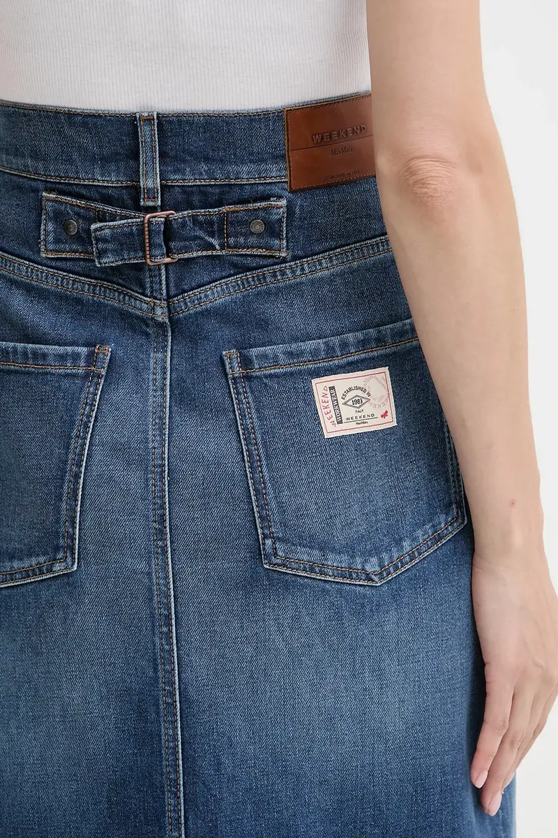 gonna di jeans ZARELIA colore blu navy 2525106061600 miniatura 4