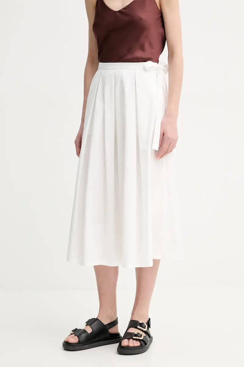 gonna in cotone colore bianco 2515101032600