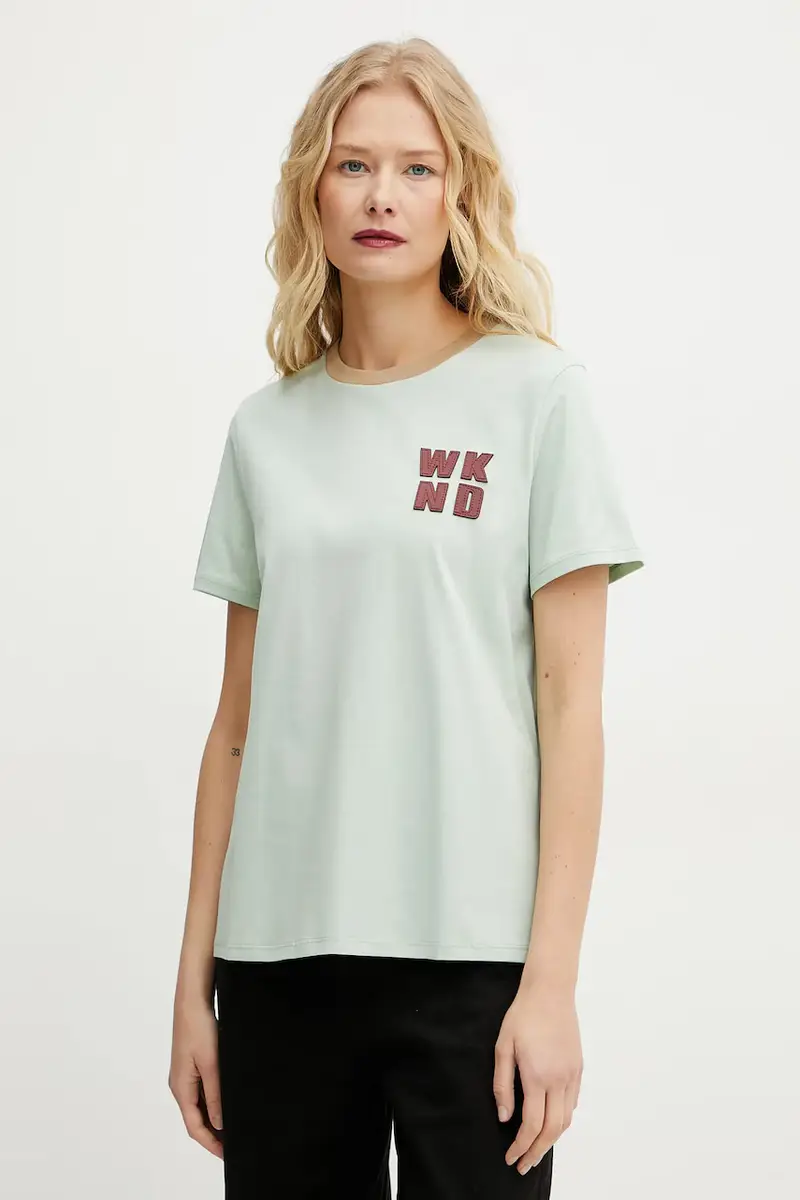 maglietta in cotone donna colore verde 2515971051600