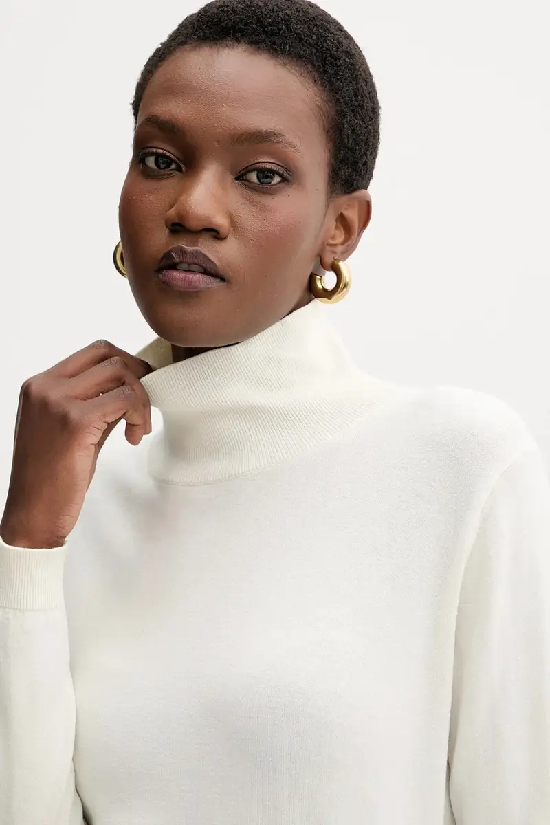 maglione con seta KIKU colore beige 2525366012600 miniatura 4