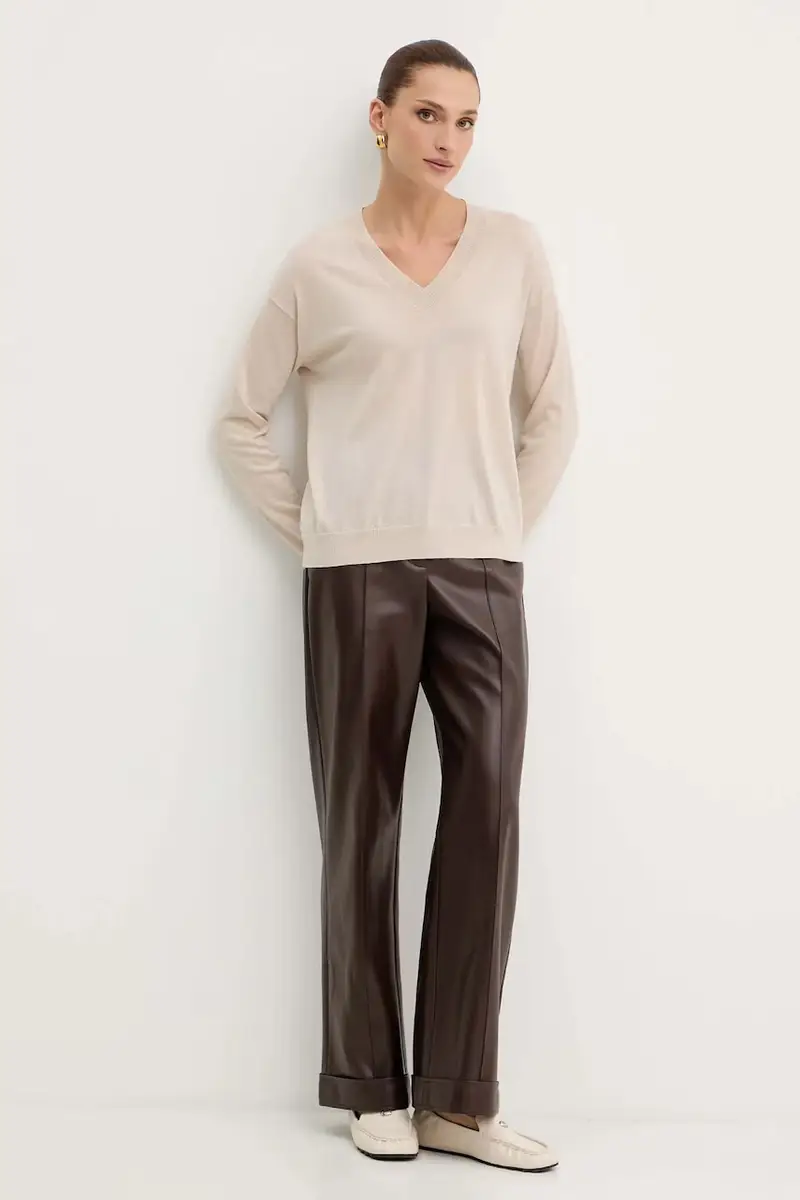 maglione in lana FIOCCHI donna colore beige 2525366042600 miniatura 2