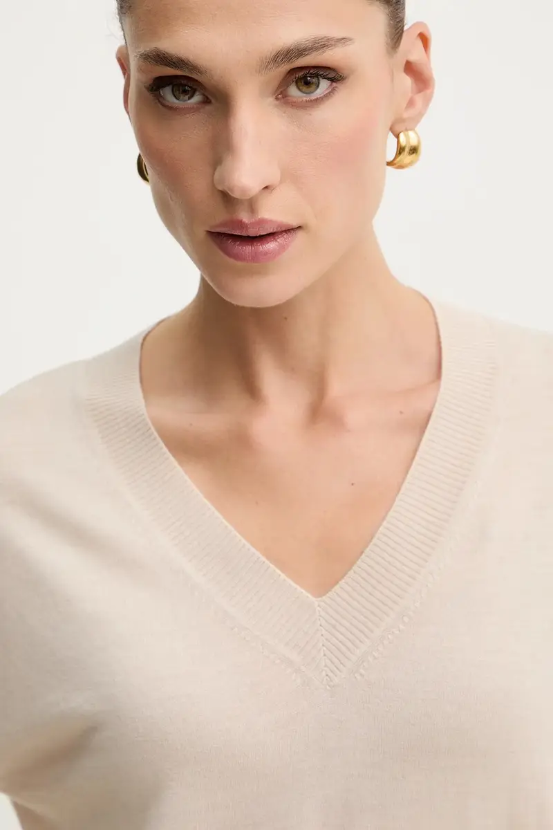 maglione in lana FIOCCHI donna colore beige 2525366042600 miniatura 4