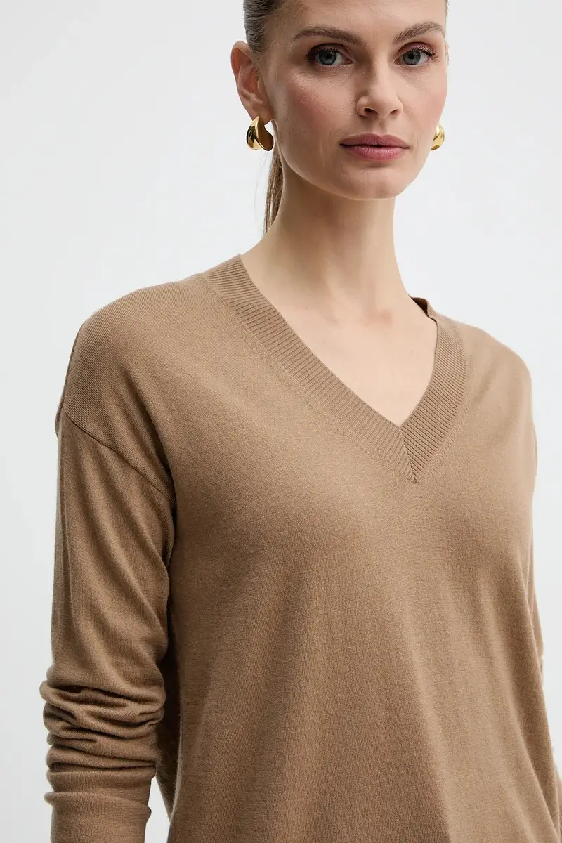 maglione in lana FIOCCHI Marrone miniatura 4