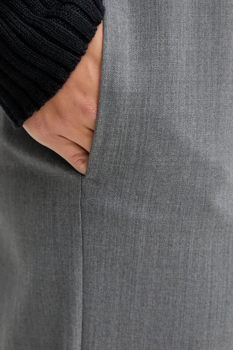 pantaloni con lana PETRA colore grigio 2525136032600 miniatura 4