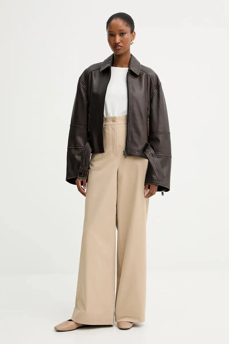 pantaloni in cotone ALFEO donna colore beige 2525136101600 miniatura 2