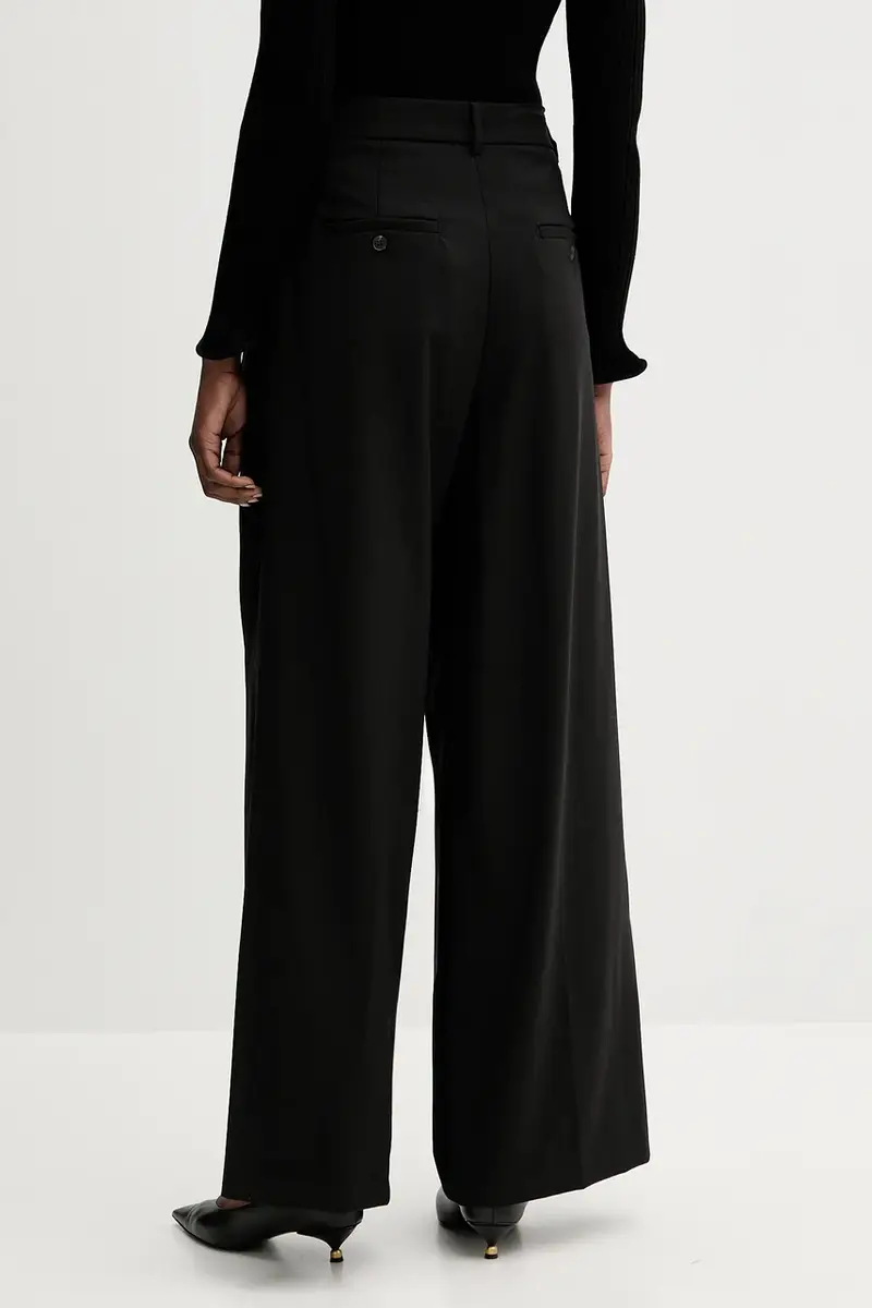 pantaloni in lana ADELFI donna colore nero 2525136072600 miniatura 3