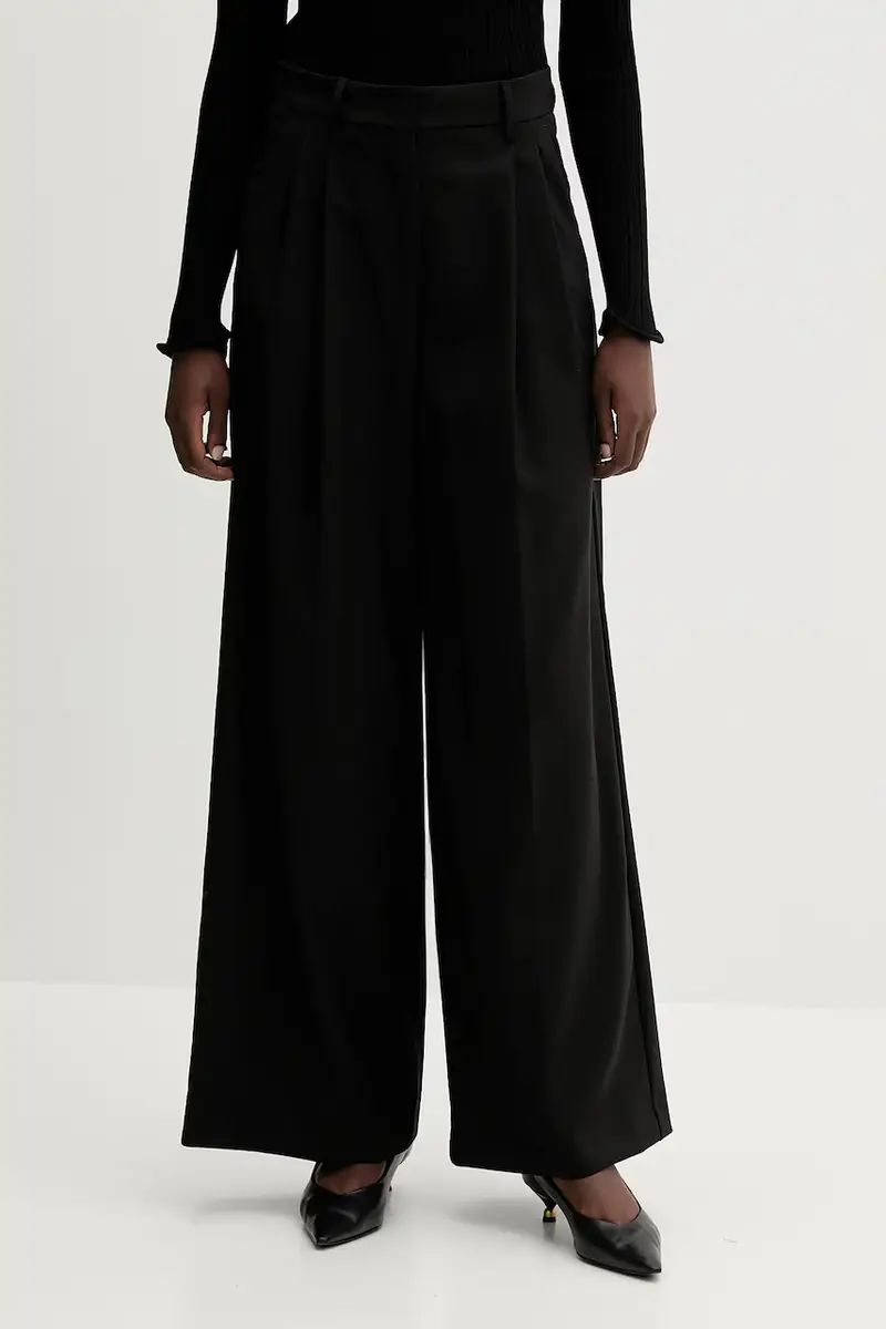 pantaloni in lana ADELFI donna colore nero 2525136072600