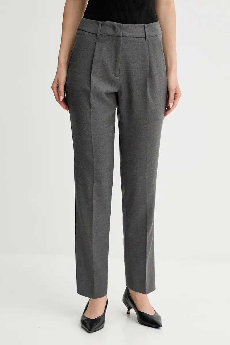 pantaloni in misto lana CALDAIA donna colore grigio 2525136152600