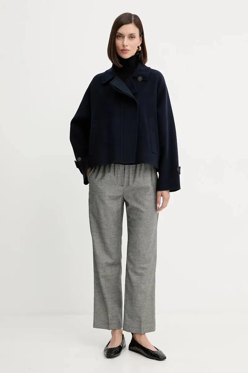 pantaloni in misto lana HATELEY donna colore nero 2525136022600 miniatura 2