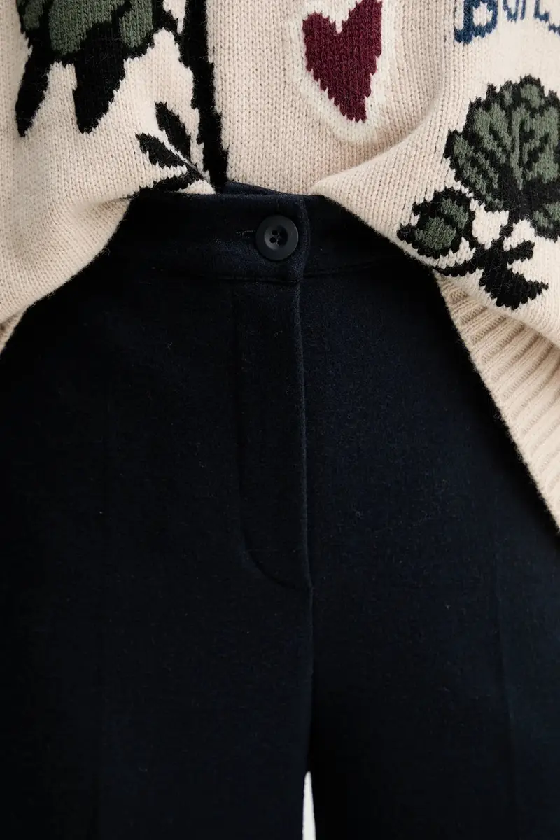 pantaloni ZELOTA donna colore blu navy 2525786012600 miniatura 4