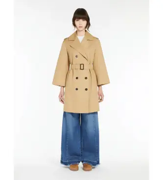 per donna 2515021031600 Impermeabile beige Elodia (42), Casual, Cotone, Manica lunga