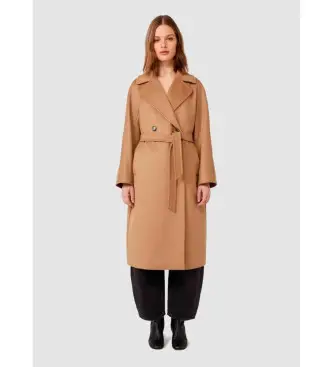 per donna 2525016102600 Rivestimento in resina marrone (40), Casual, Lana