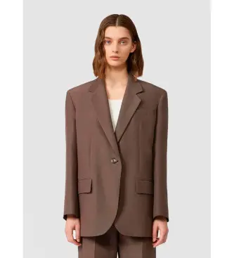 per donna 2525046081600 Giacca floccata marrone (L), Casual, Cotone