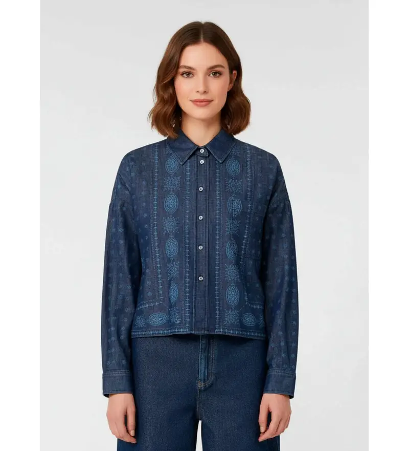 per donna 2525116011600 Maglietta Giochi Blu (S), Casual, Cotone, Manica lunga