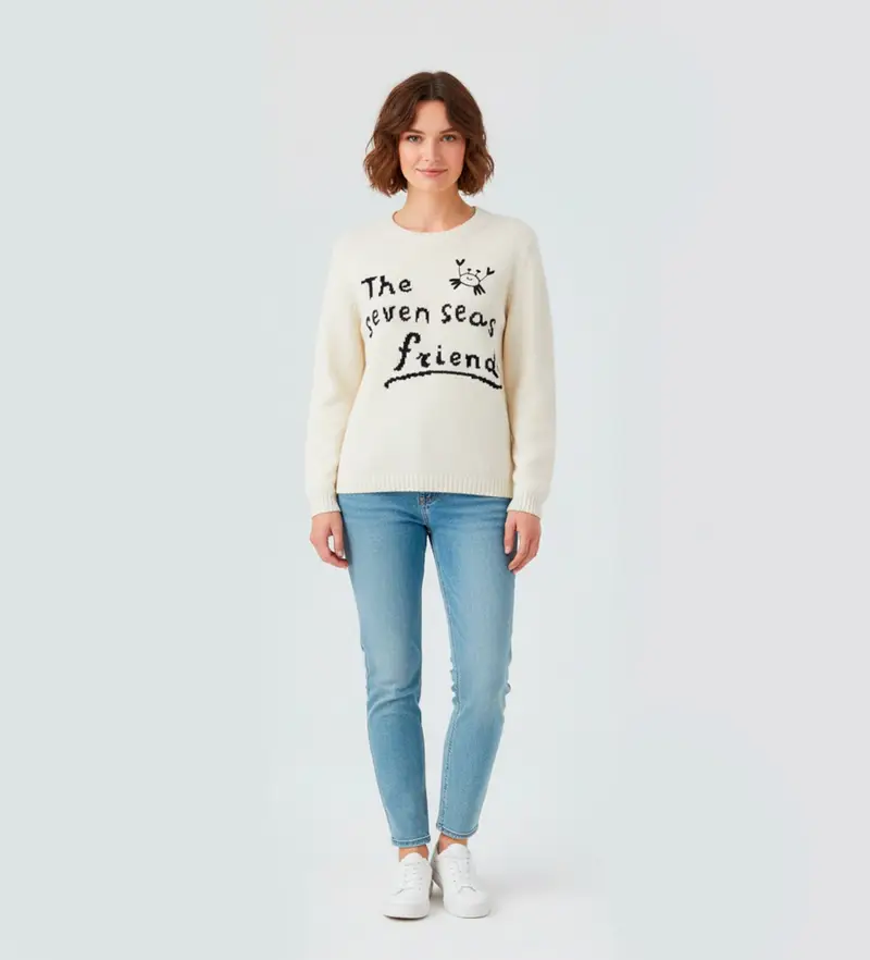 per donna 2525366171600 Maglia Nespola Beige (S), Casual, Cotone