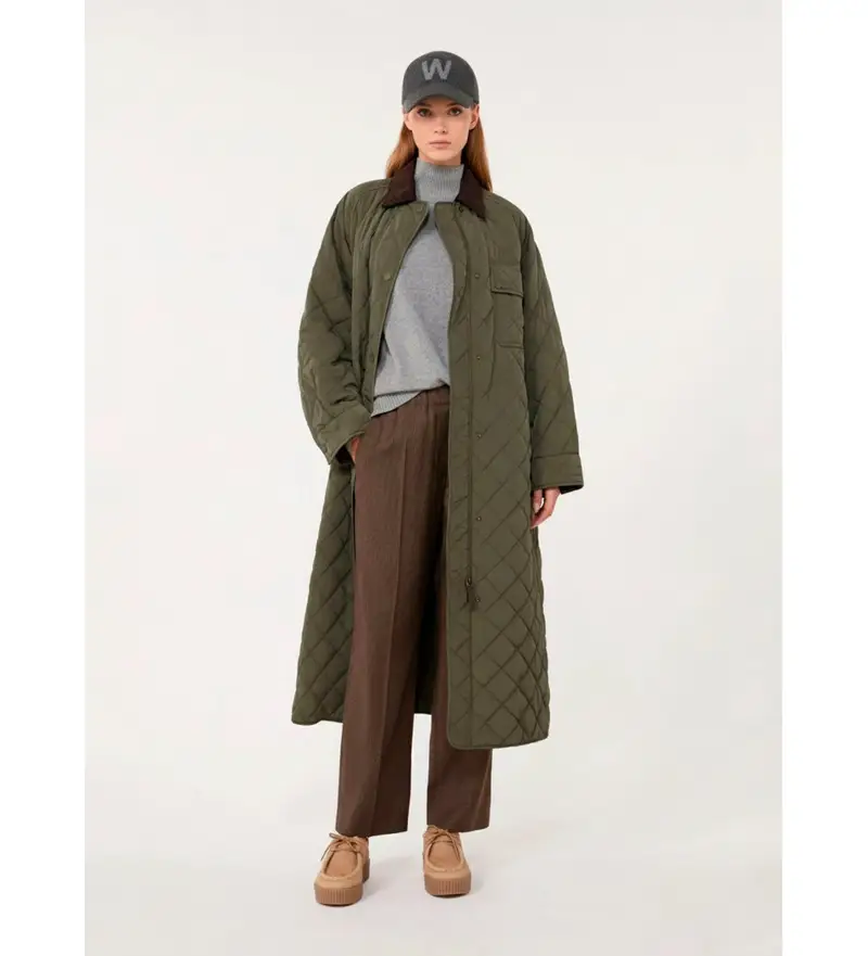 per donna 2525496092600 Cappotto Coccole Verde (38), Casual, Poliamide Cammello