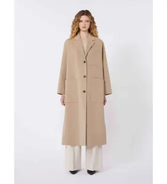 per donna 2615011021600 Cappotto beige Wkdgalosce (42), Casual, Lana